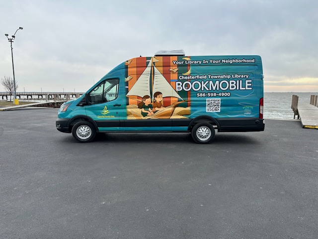 Bookmobile parked